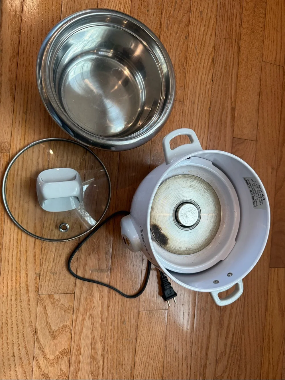 Aroma 3 Cup Non-Stick Rice & Grain Cooker, White Small Electric Rice Cooker